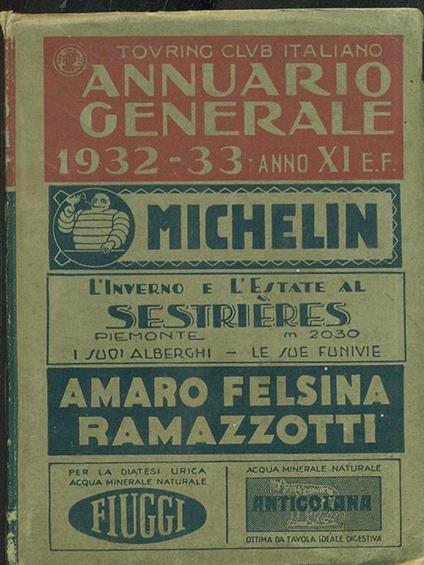 Annuario generale 1932-33 - copertina