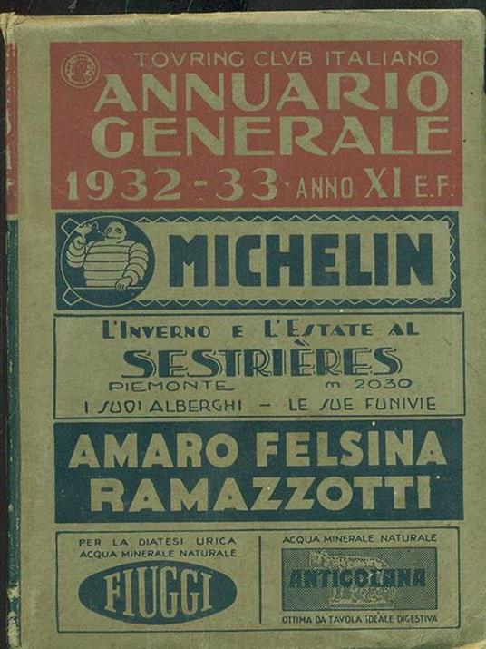 Annuario generale 1932-33 - copertina