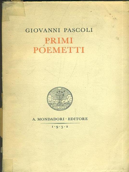 Primi poemetti - Giovanni Pascoli - copertina