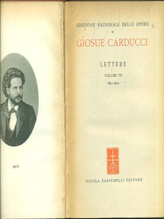 Lettere VII - Giosuè Carducci - copertina
