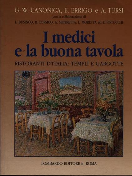 I medici e la buona tavola - copertina