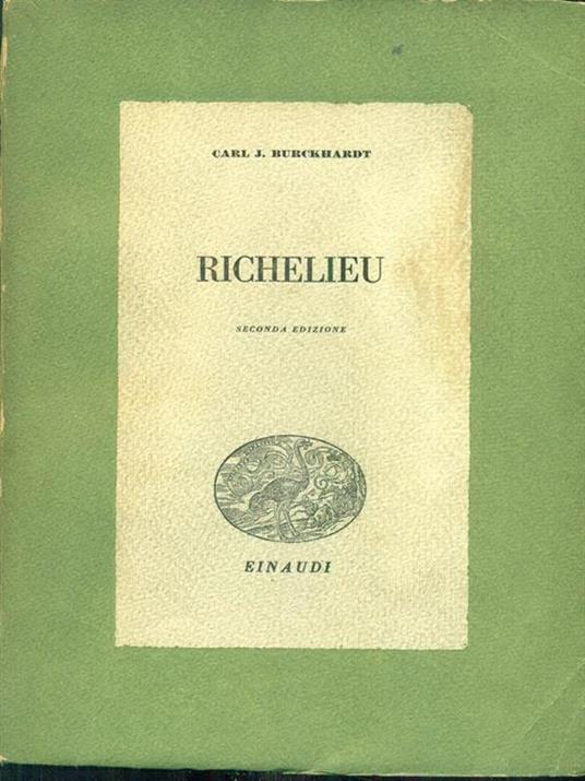 Richelieu - Carl J. Burckhardt - copertina