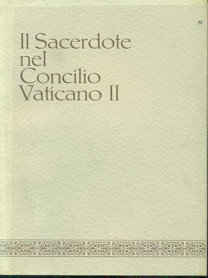Il sacerdote nel concilio vaticano II - copertina