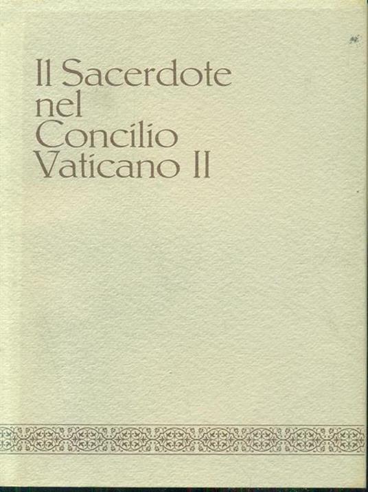 Il sacerdote nel concilio vaticano II - copertina