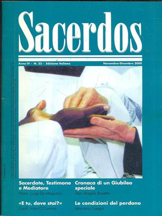Sacerdos N. 22 / Novembre Dicembre 2000 - copertina