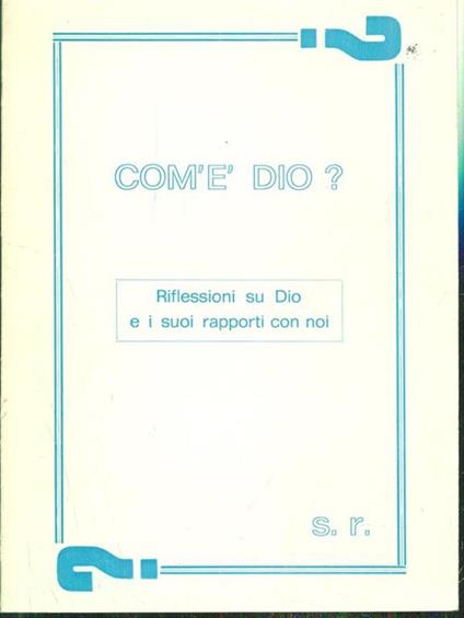 Com'é Dio? - R. Stefano - copertina