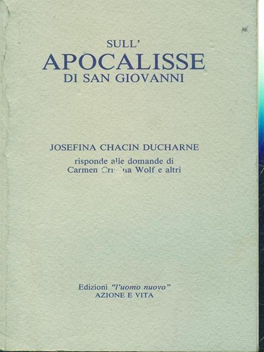Sull'Apocalisse di San Giovanni - copertina
