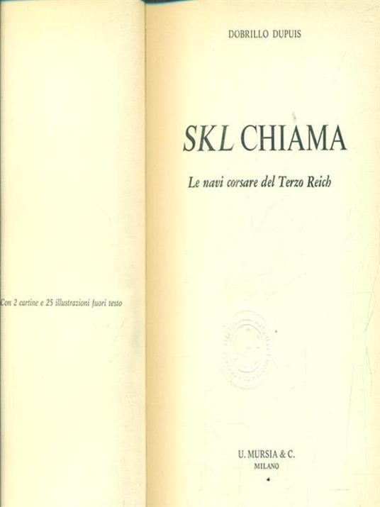 SKL chiama - Dobrillo Dupuis - copertina
