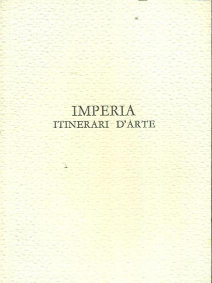 Imperia itinerari d'arte - copertina