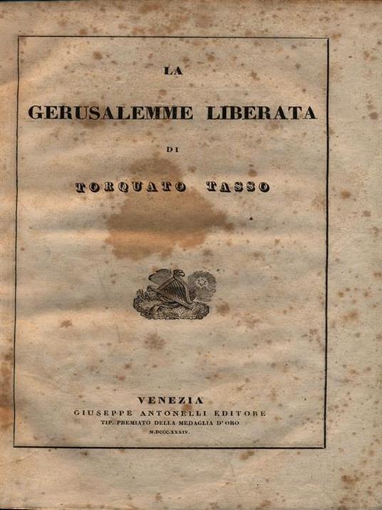 La Gerusalemme Liberata - Torquato Tasso - copertina