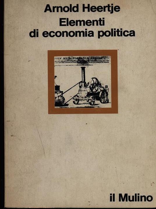Elementi di economia politica - Arnold Heertje - copertina