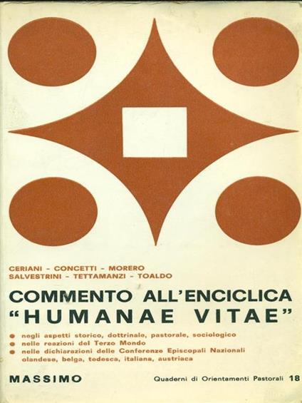 Commento all'enciclica "Humanae Vitae" - copertina