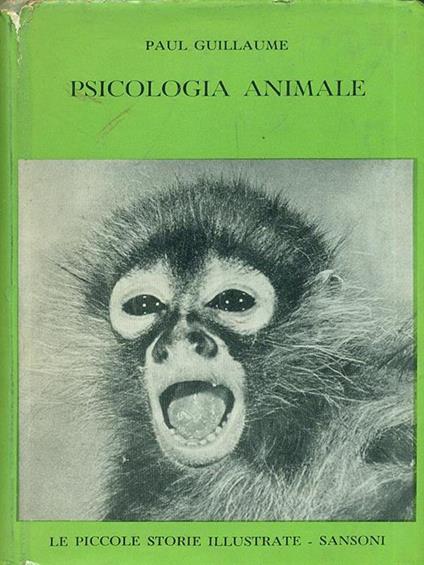 Psicologia animale - Paul Guillaume - copertina