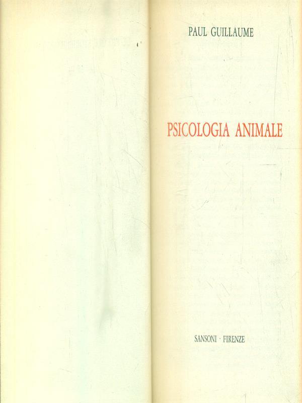 Psicologia animale