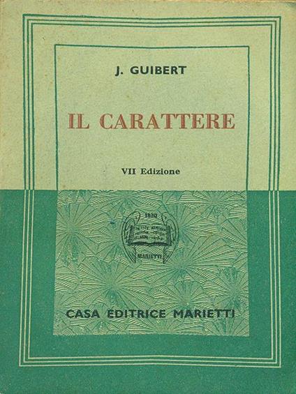 Il carattere - J. Guibert - copertina