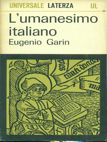 L' umanesimo italiano - Eugenio Garin - copertina