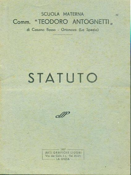 Statuto - copertina