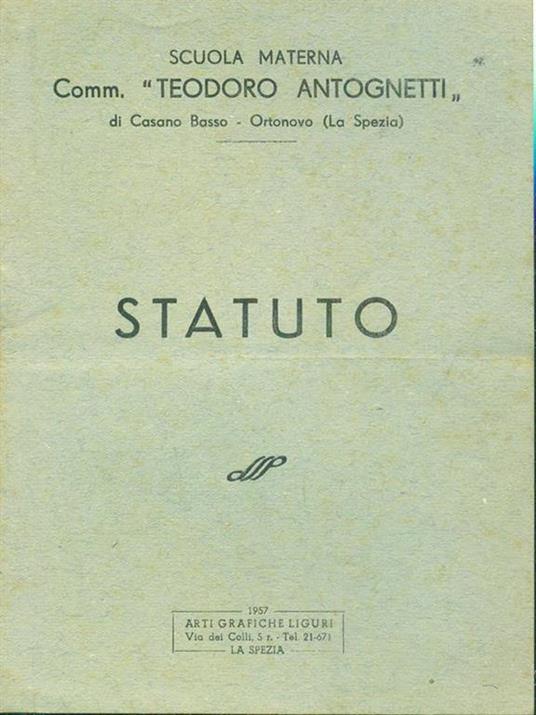 Statuto - copertina