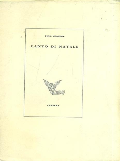 Canto di Natale - Paul Claudel - copertina