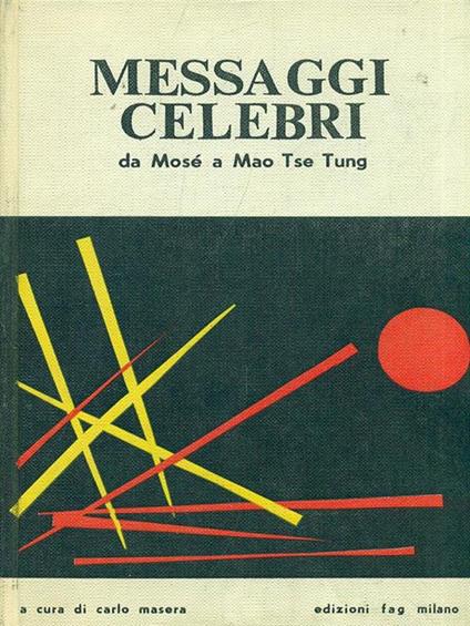 Messaggi celebri - Carlo Masera - copertina