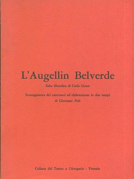 L' Augellin Belverde - Carlo Goldoni - copertina