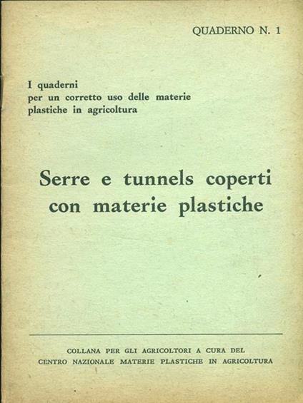 Serre e tunnels coperti con materie plastiche - copertina