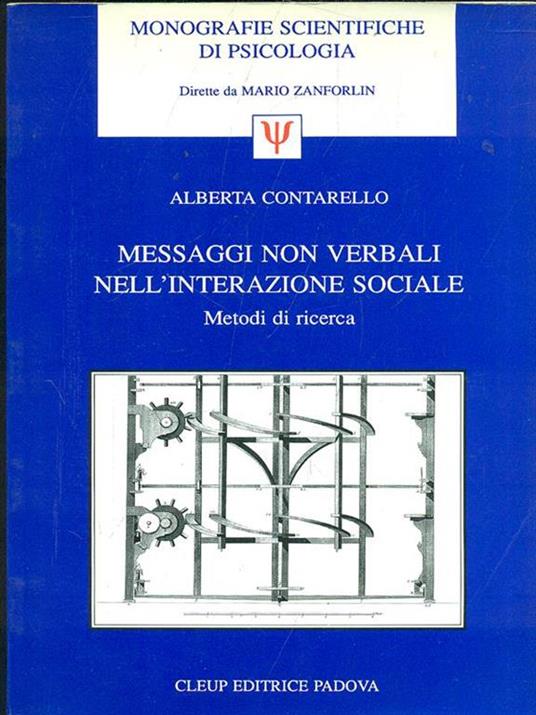 Messaggi non verbali nell'interazione sociale. Metodi di ricerca - Alberta Contarello - 9