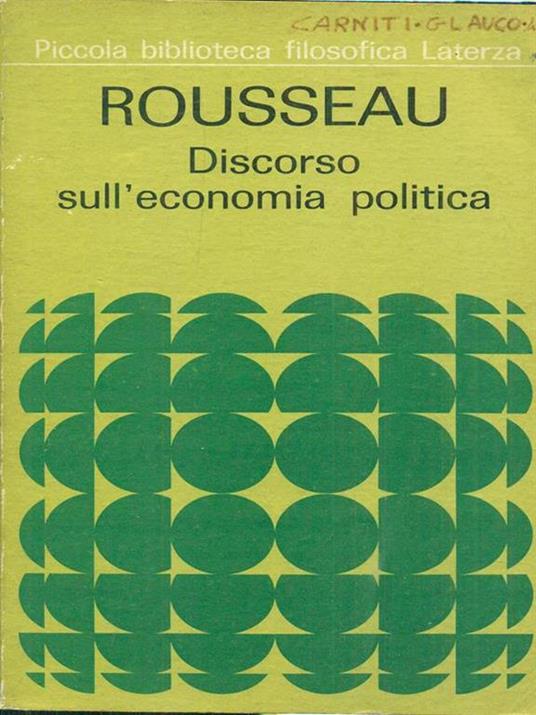 Discorso sull'economia politica - Jean-Jacques Rousseau - 3