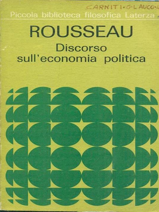 Discorso sull'economia politica - Jean-Jacques Rousseau - 5