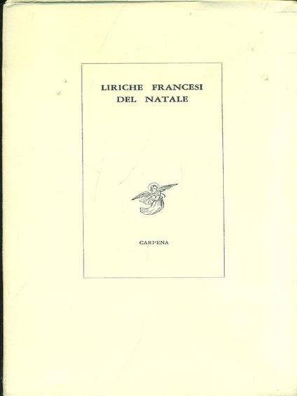 Liriche francesi del Natale - Piero Raimondi - copertina
