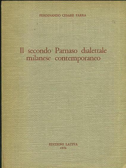 Il secondo Parnaso dialettale milanese contemporaneo - Ferdinando Cesare Farra - copertina