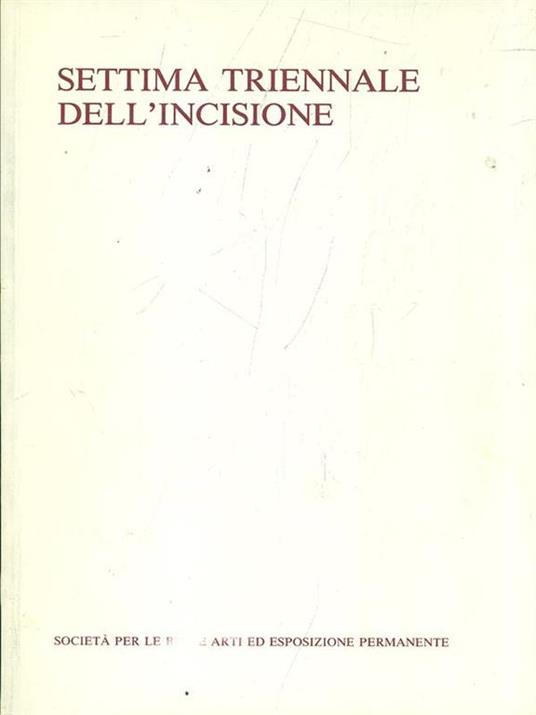 Settima triennale dell'incisione - copertina