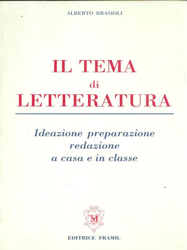 Il tema di letteratura
