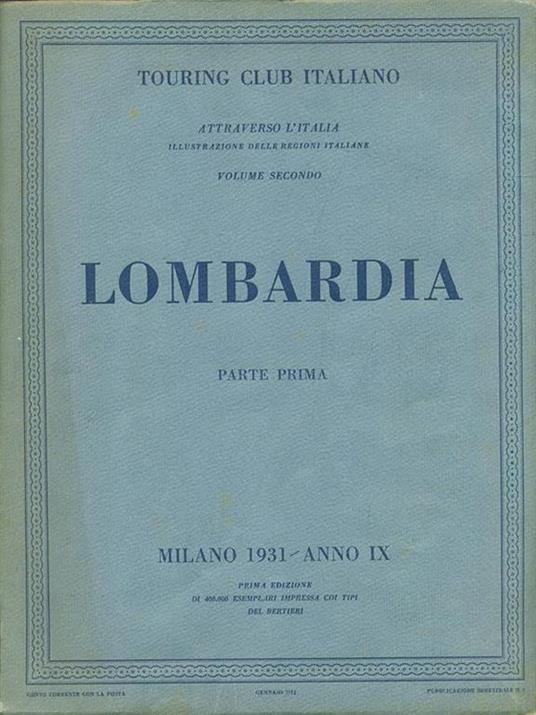 Lombardia I - copertina