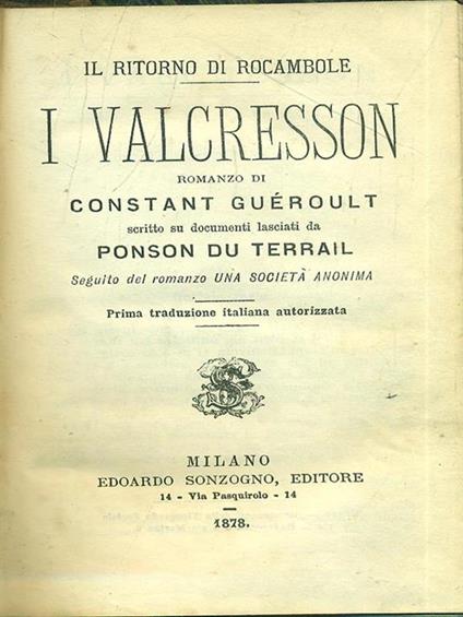 I Valcresson - copertina