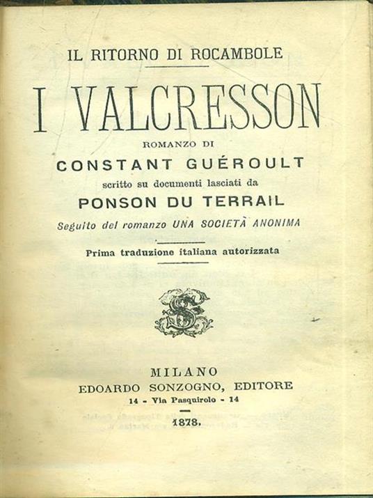 I Valcresson - copertina