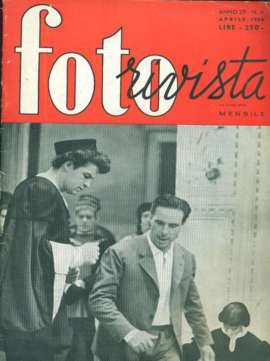 Foto rivista N. 4 1954 - copertina