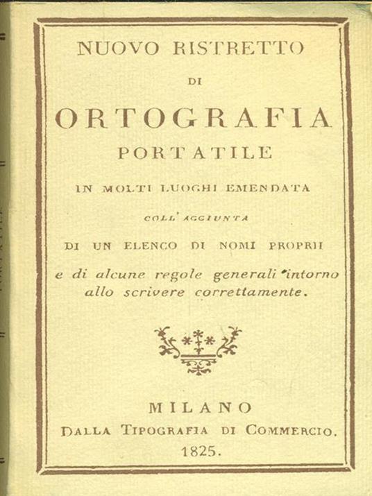 Nuovo ristretto di ortografia portatile - copertina