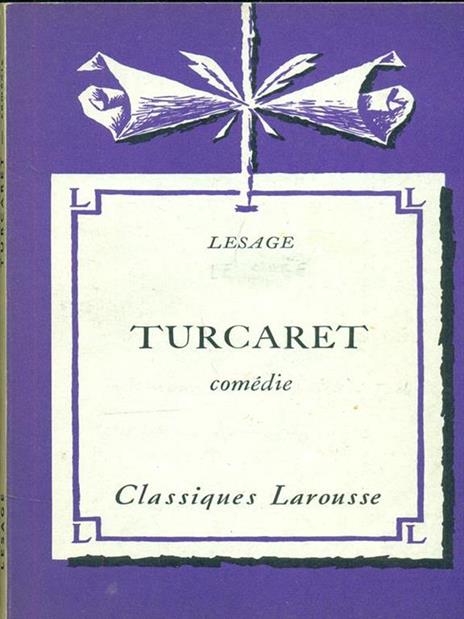 Turcaret comedie - A.-René Lesage - copertina