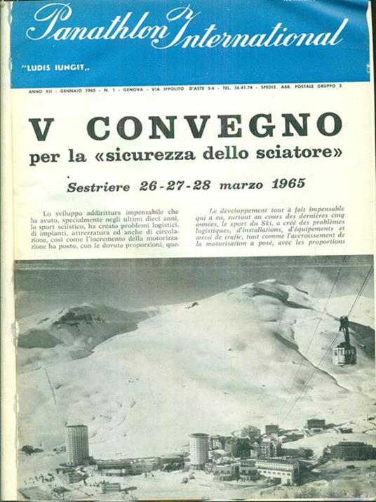 Panathlon International 1965 - copertina