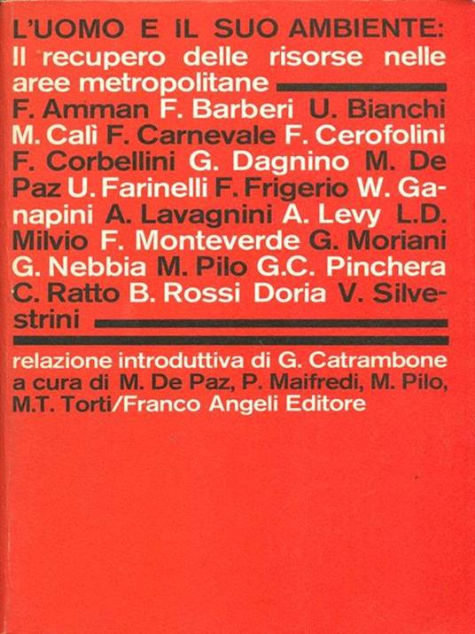 L' uomo e il suo ambiente - copertina