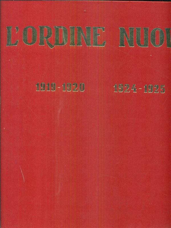 L' ordine nuovo 1919-1920 1924-1925
