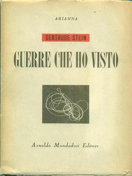 Guerre che ho visto - Gertrude Stein - copertina