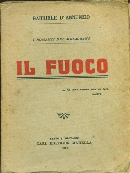 Il fuoco - Gabriele D'Annunzio - copertina