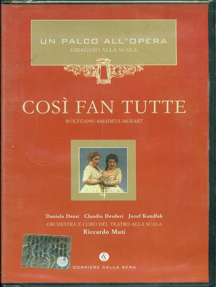 DVD Cosi fan tutte - Mozart - copertina