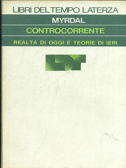 Controcorrente - Gunnar Myrdal - copertina