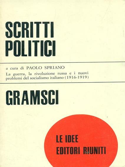 Scritti politici - Antonio Gramsci - copertina