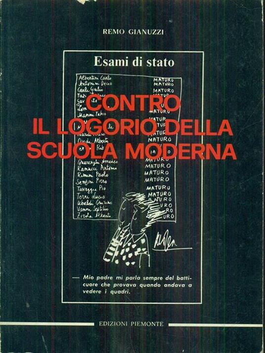 Contro il logorio della scuola moderna - Remo Gianuzzi - copertina