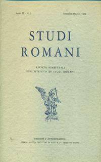 Studi romani anno II. 5 / Settembre-ottobre 1954 - 2