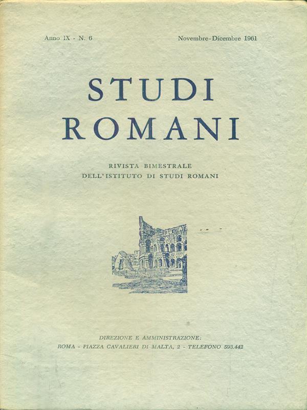 Studi romani anno II. 5 / Settembre-ottobre 1954